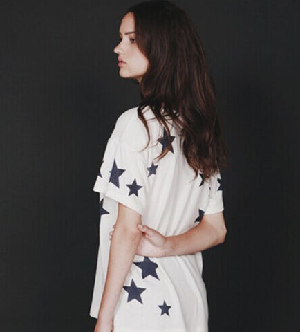 Hye Park and Lune Stella Short Sleeve White/Navy