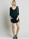 Free People Tambourine Tee Black