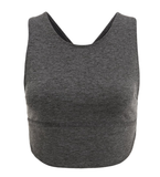 Free People Movement Moss Jersey Halo Crop Bra Black