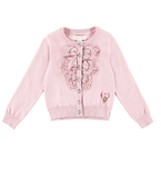 Angels Face Candyfloss Pink Bib Lace Cardi