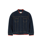 Kenzo Kids Kj41508 Navy Denim Fleece Jacket