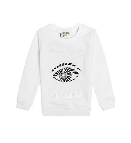 KENZO KIDS Kl15168 Eye Sweatshirt White