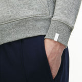 Lacoste Live Zip Bomber Neck Fleece Sweatshirt Unisex Palladium Mouline