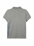 KENZO KIDS KJ11508 Grey Side Logo Polo Shirt